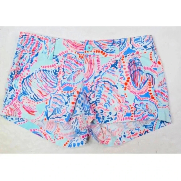 Lilly Pulitzer The Walsh Shorts Shell Me About It Size 2 - Picture 1 of 11